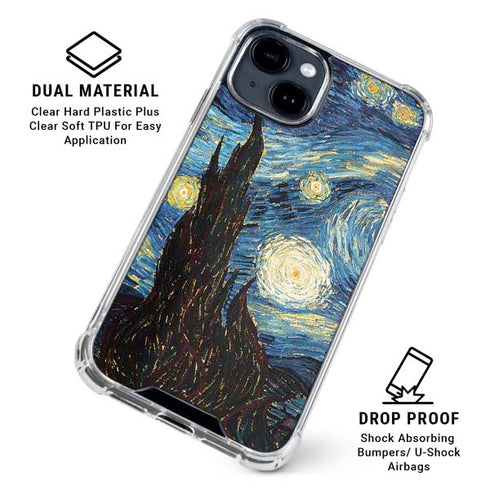 van Gogh - The Starry Night by Van Gogh iPhone 15 Clear Case